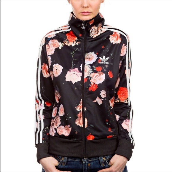 Adidas Firebird Rose Track Jacket Sz S 